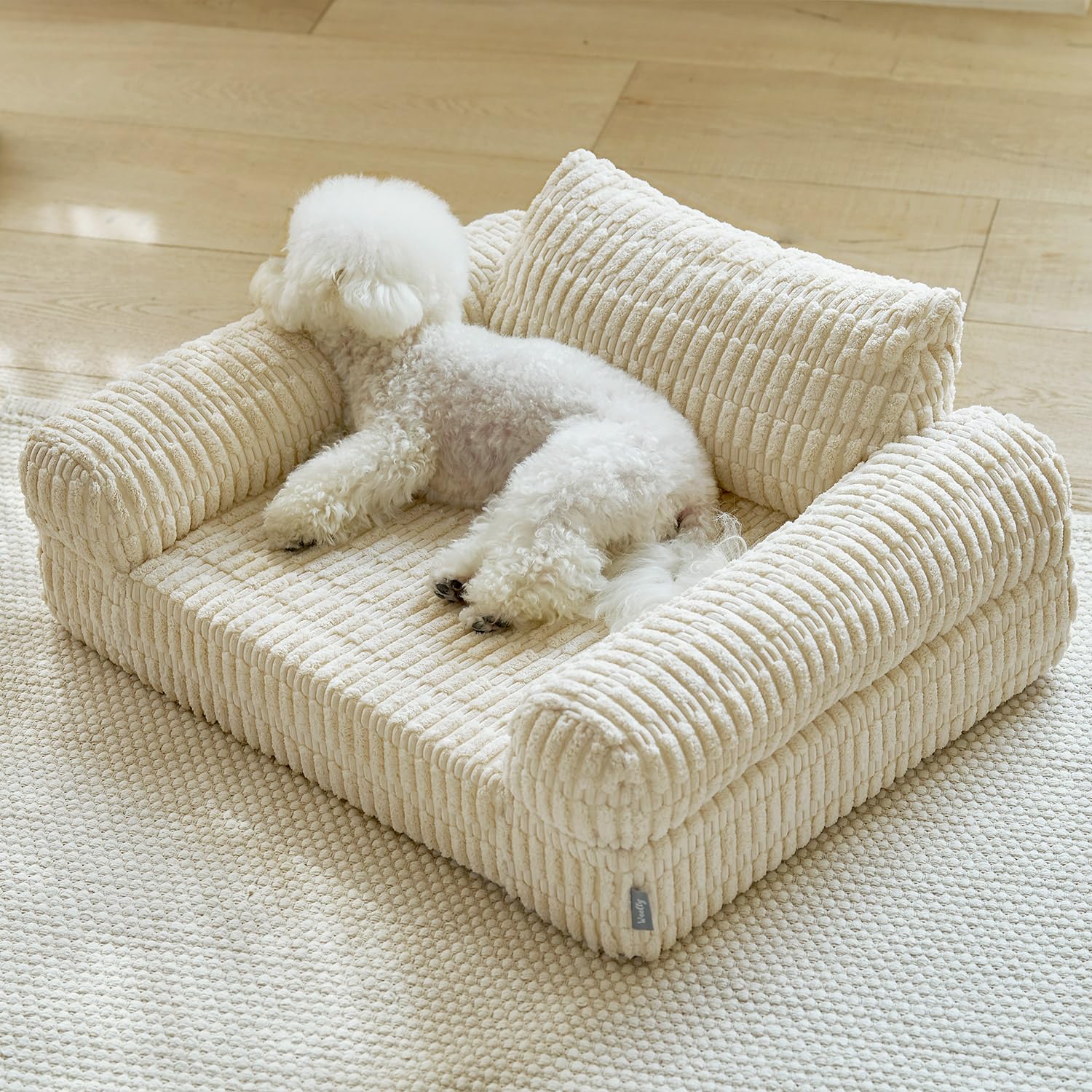 LS´s...*゜　希少【新品】ヘッドクッション付き ボンボンベッド Amazon | 【Woolly Pet in style】ボンボンペットソファ 58 X 48 X